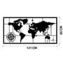Wallity World Map Metal Decor 7